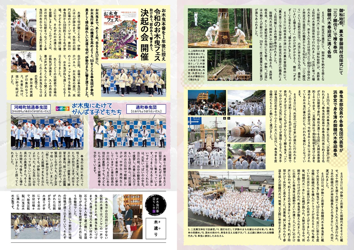 令和のお木曳 第５号 裏面